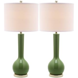 Mae-Long-Neck-Ceramic-1-light-Green-Table-Lamps from shengjiang company 
