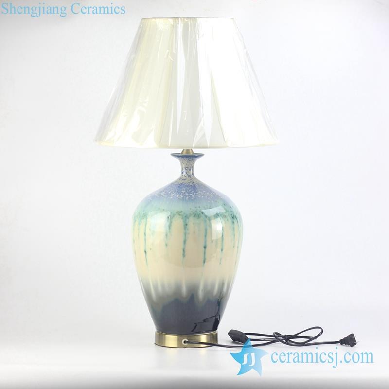 transitional glaze high quality porcelain  reading lamp