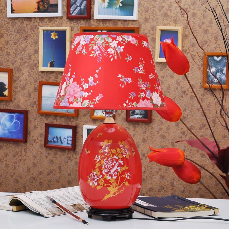 TYLP105 China  Red Porcelain  Lamp