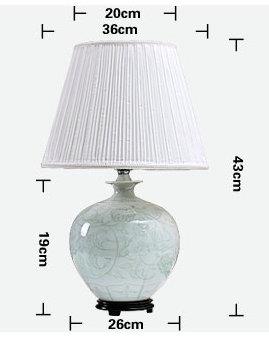  size of Modern Style  CeramicTable Lamp