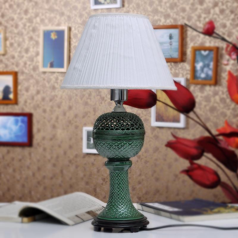 TYLP29  Green Handmade Ceramic  Table Lamp