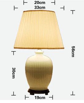 size of Modern Style  Celadon ceramic  Lamp