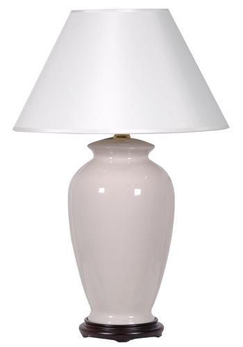 white handmade ceramic table lamp 