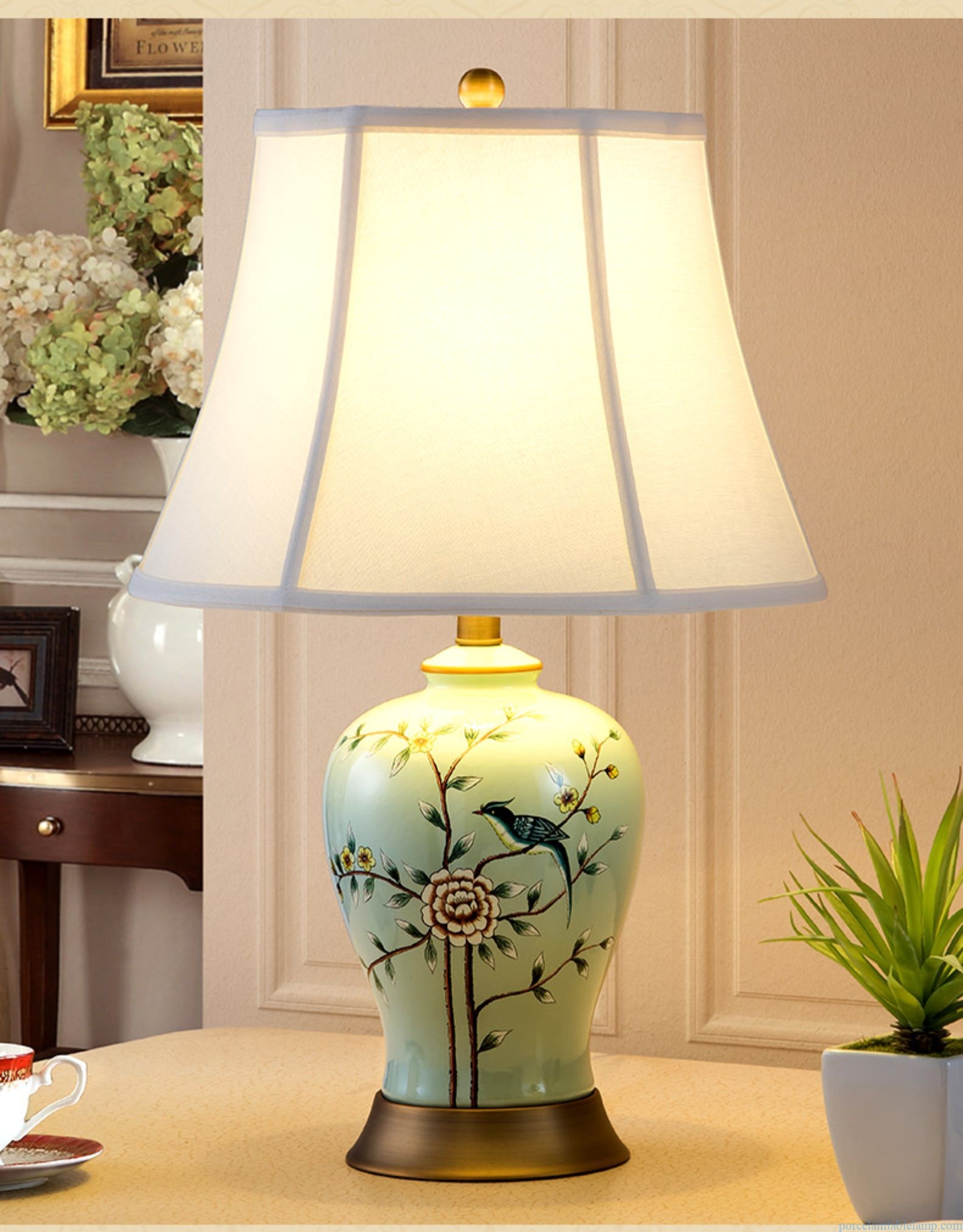 living room decorative ceramic table lamp