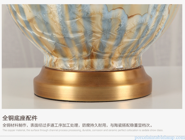 elegant design never fade decorative porcelain table lamp