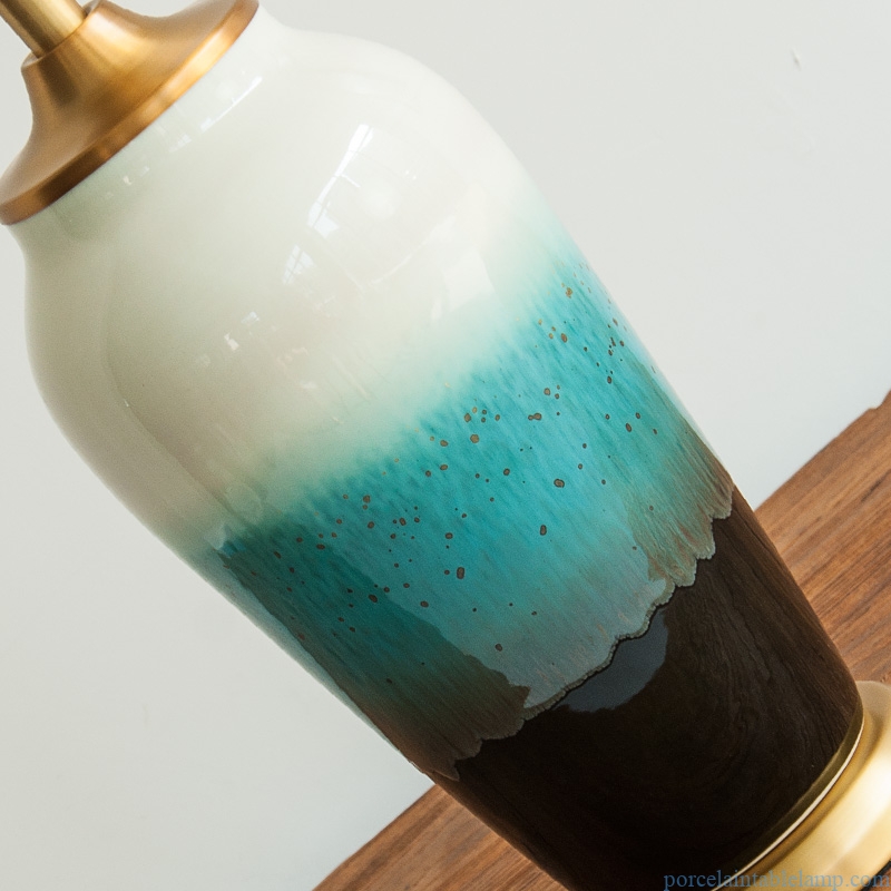 mix color hand made delicate ceramic table lamp