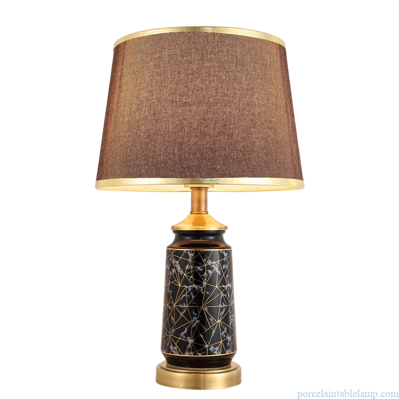 distinctive pattern retro creative small porcelain table lamp