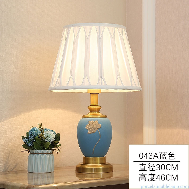 matt surface home decorative porcelain table lamp
