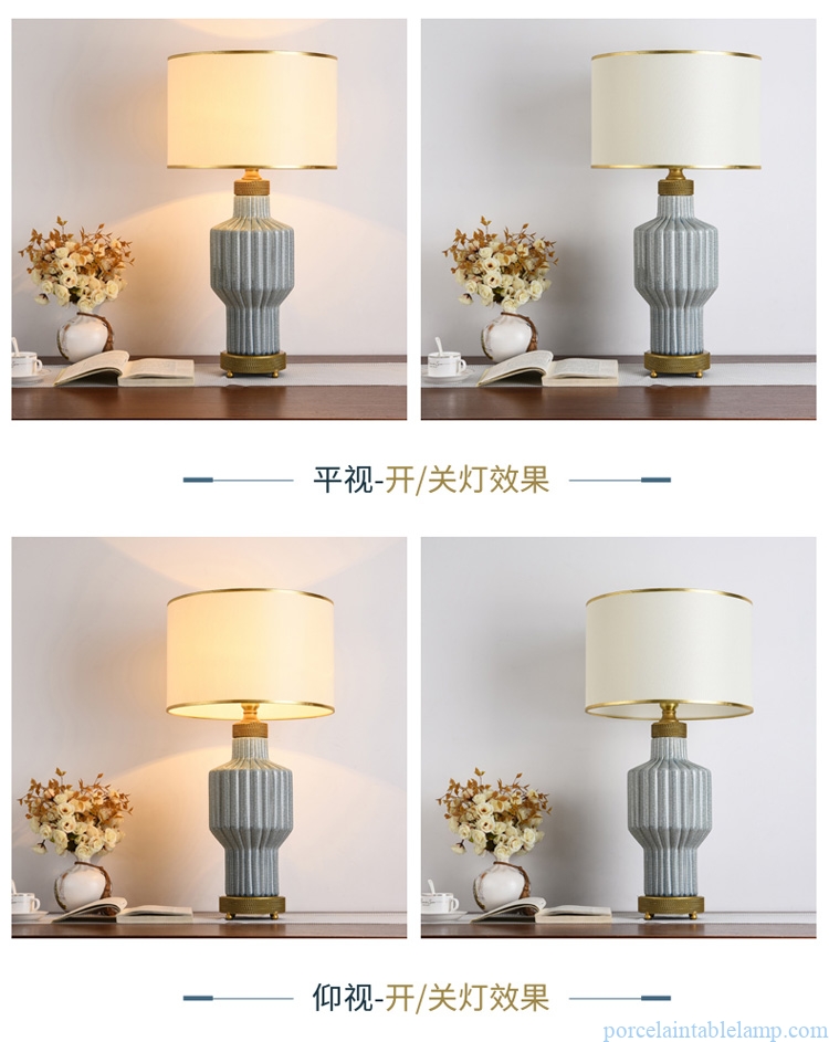 crack pattern high quality porcelain table lamp