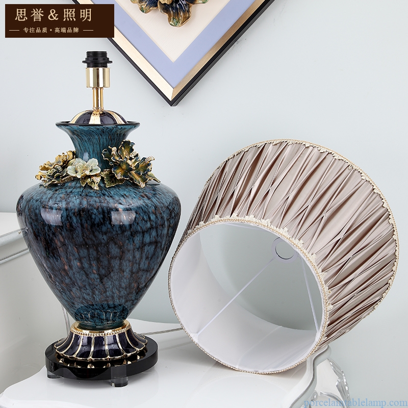 advanced hotel decorative porcelain table lamp 