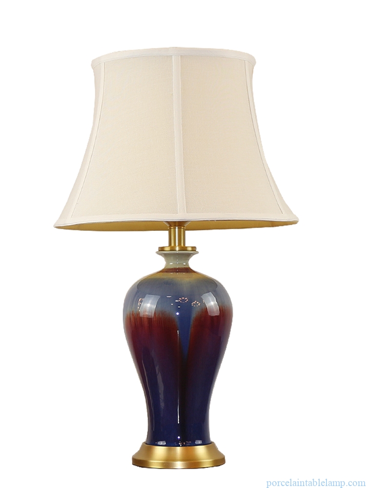 slippy surface romantic room decorative ceramic table lamp