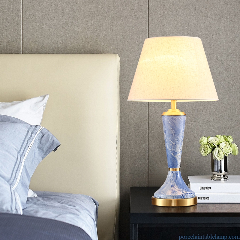  light luxury living room decorative ceramic table lamp