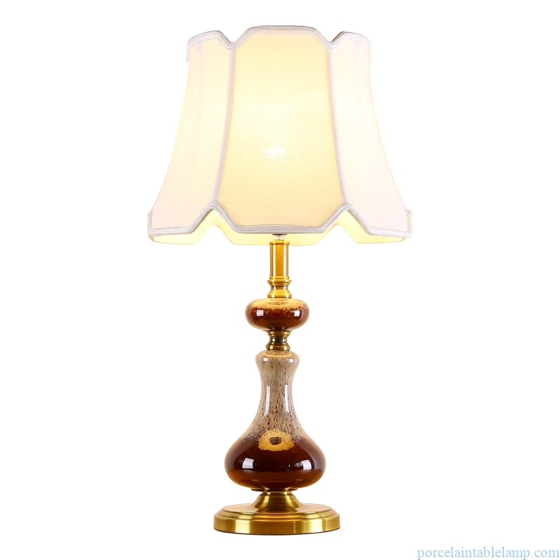 unique shape advanced collectable porcelain table lamp