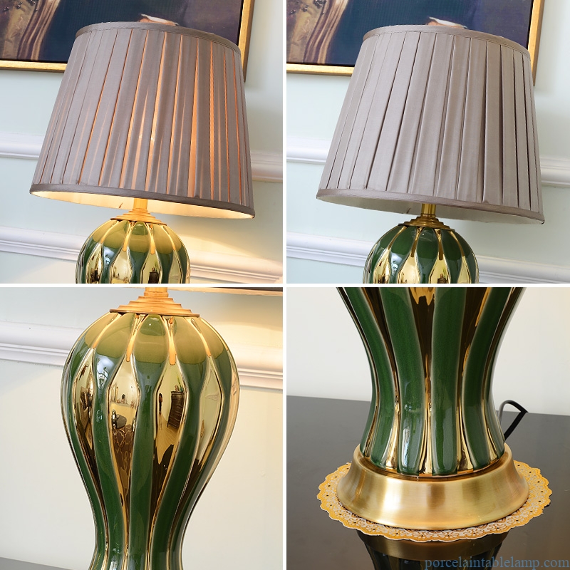  mix color light luxury villa decorative porcelain table lamp