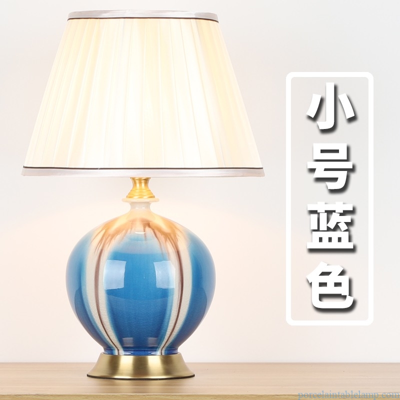  round shape creative living room ceramic table lamp