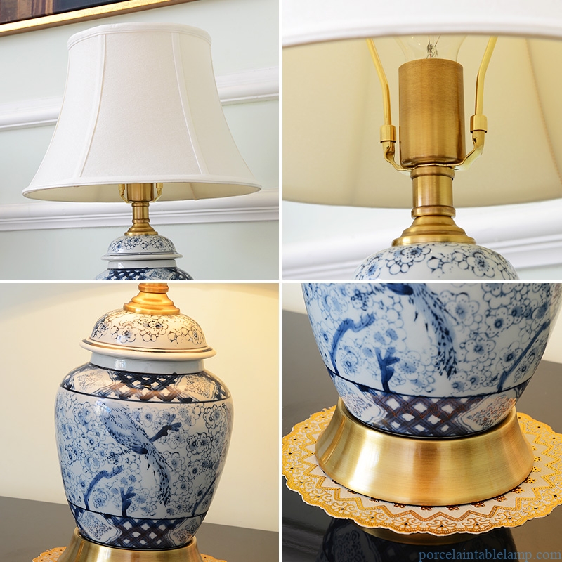  winter sweet design delicate porcelain table lamp