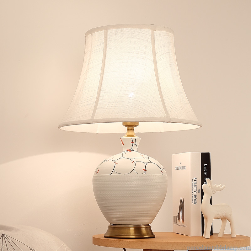  simple design matt decorative ceramic table lamp