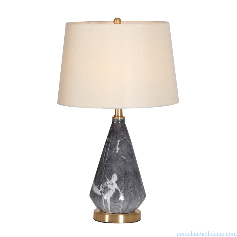 marble pattern room decoration ceramic table lamp